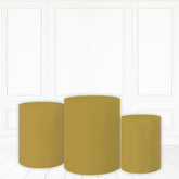 Lofaris Pure Khaki Plinth Cover Solid Color Cake Table